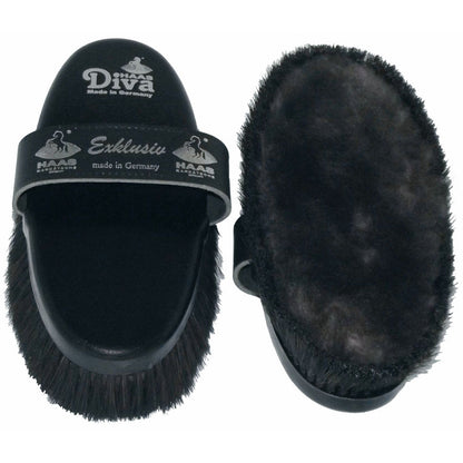 HorseHaus Grooming Set "Black Onyx" - XL Brushes for Black, Sensitive Horses