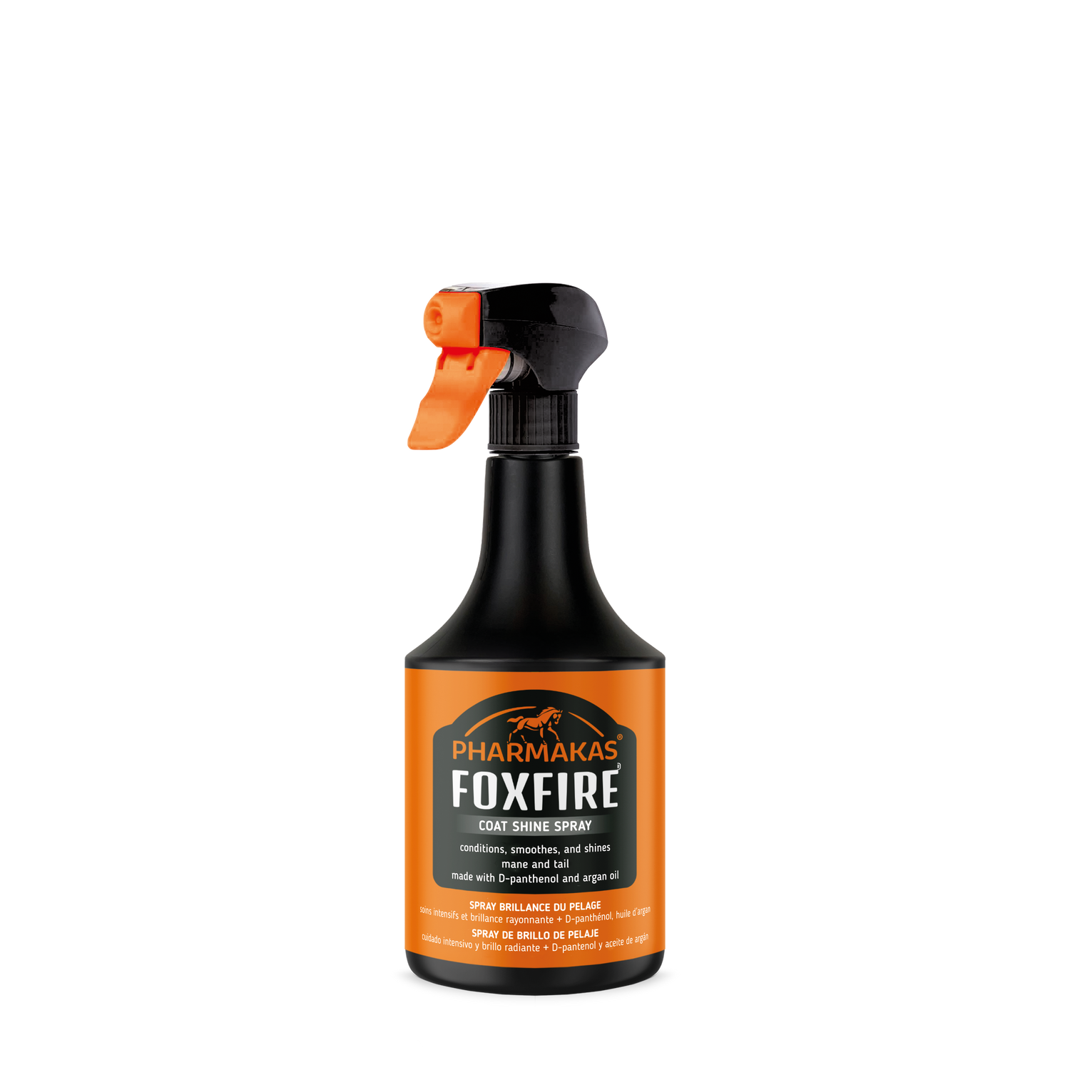 foxfire mane and tail detangler in a spray bottle