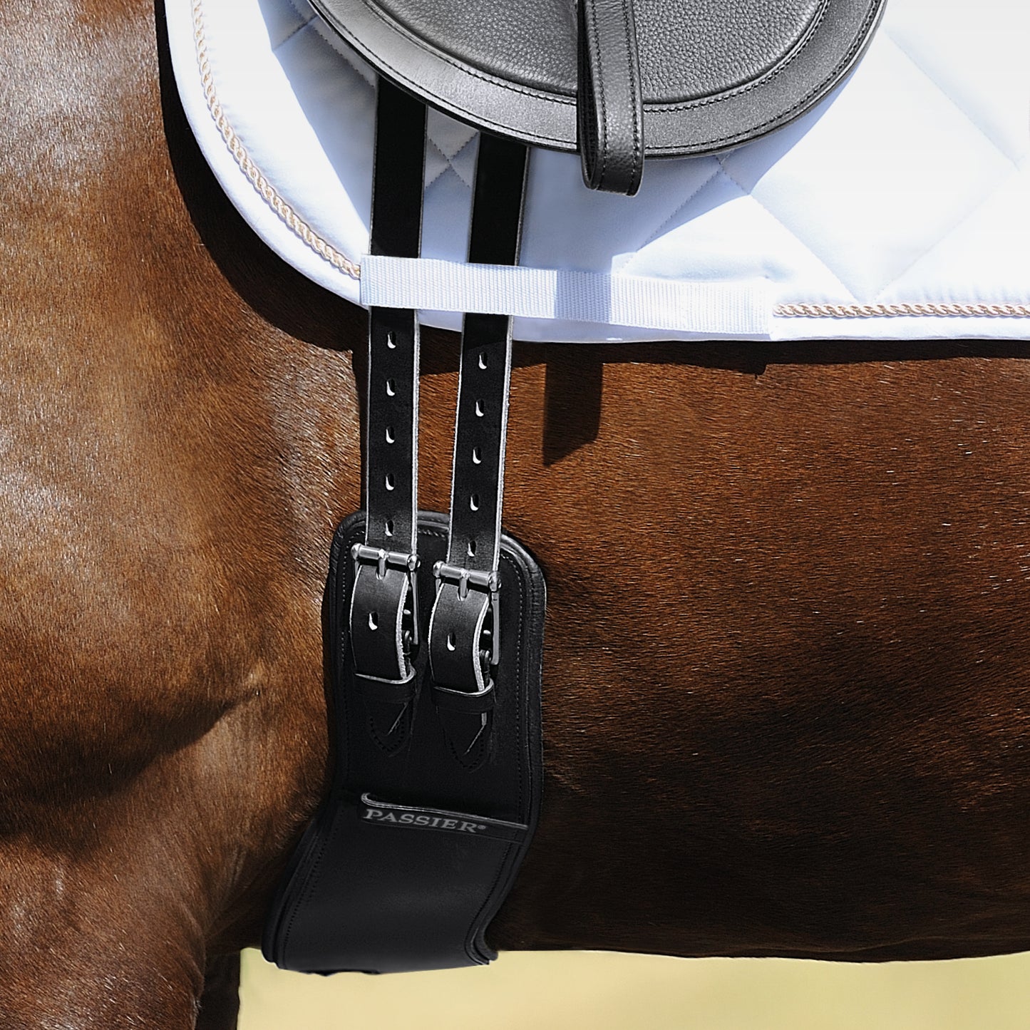 Leather Saddle Girth for Dressage Saddles with a Tendency to Slip Forward | Passier®